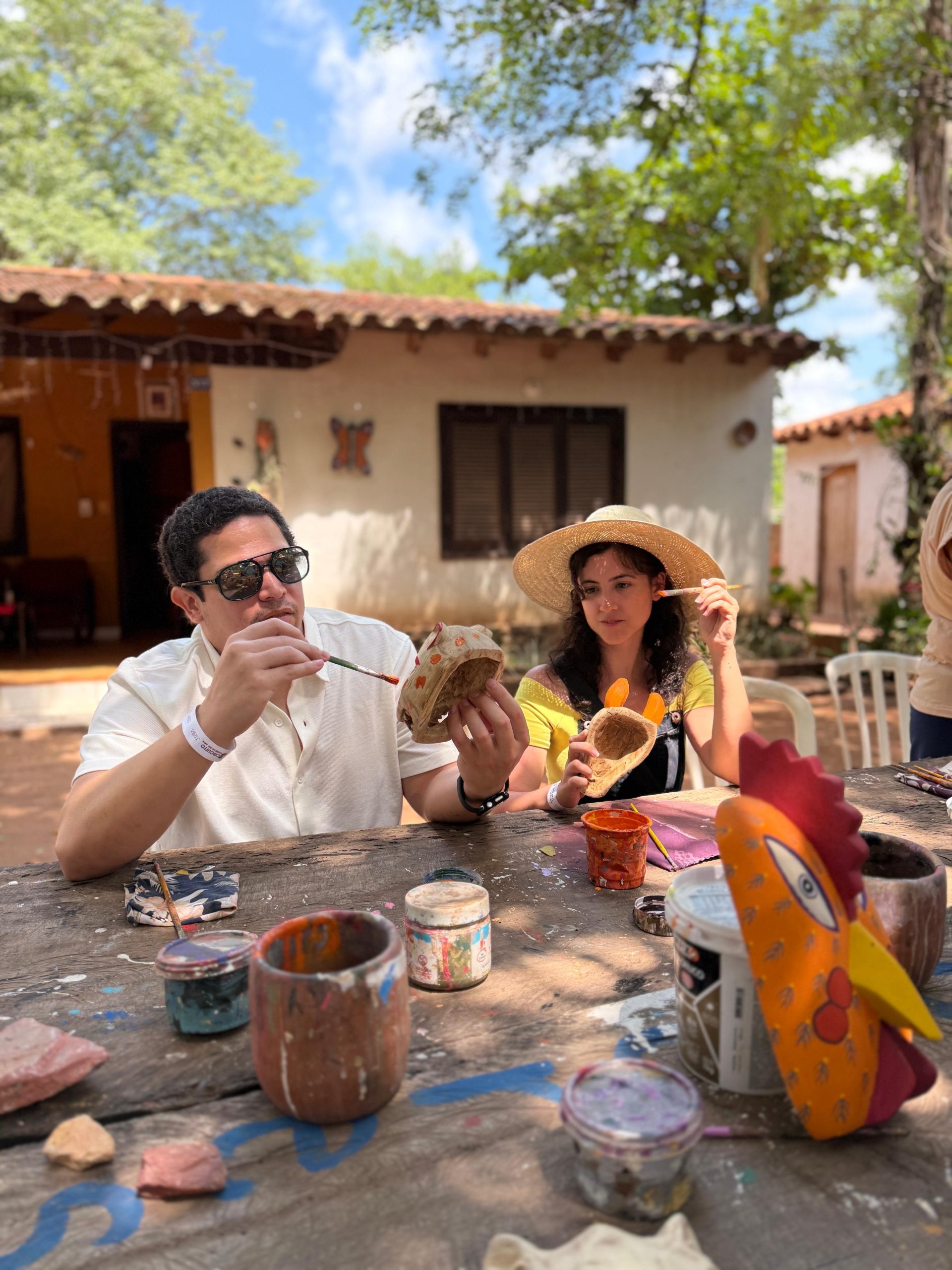 Actividad artesanal en Tobatí